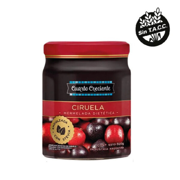 CUARTO CRECIENTE MERMELADA 300GR SIN AZUCAR CIRUELA