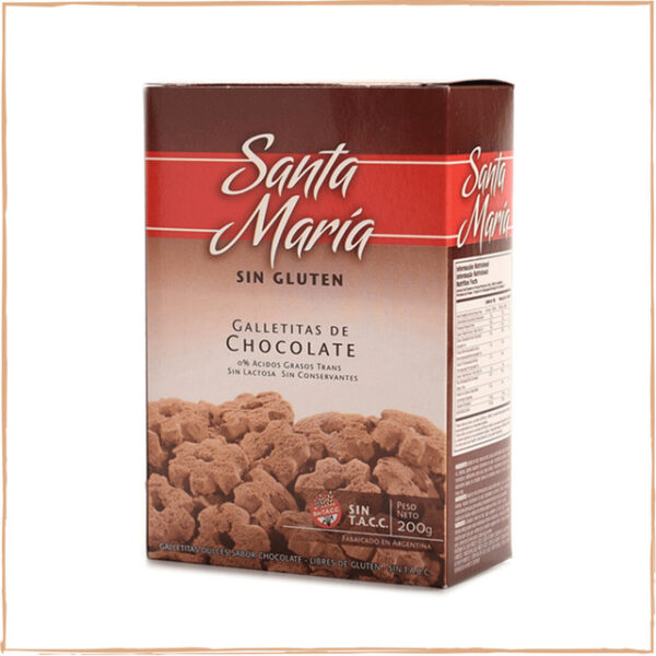 SANTA MARIA GALLETITAS SIN TACC CHOCOLATE
