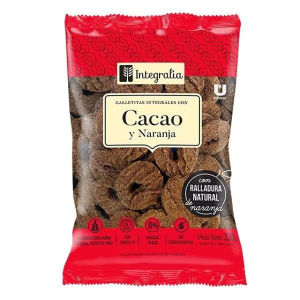 INTEGRALIA ARITOS CACAO Y NARANJA (ROJA)