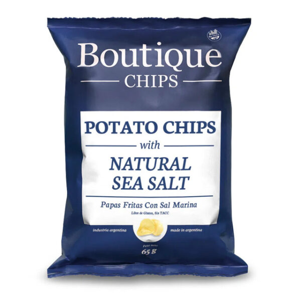 BOUTIQUE CHIPS PAPAS FRITAS CON SAL MARINA 65GR
