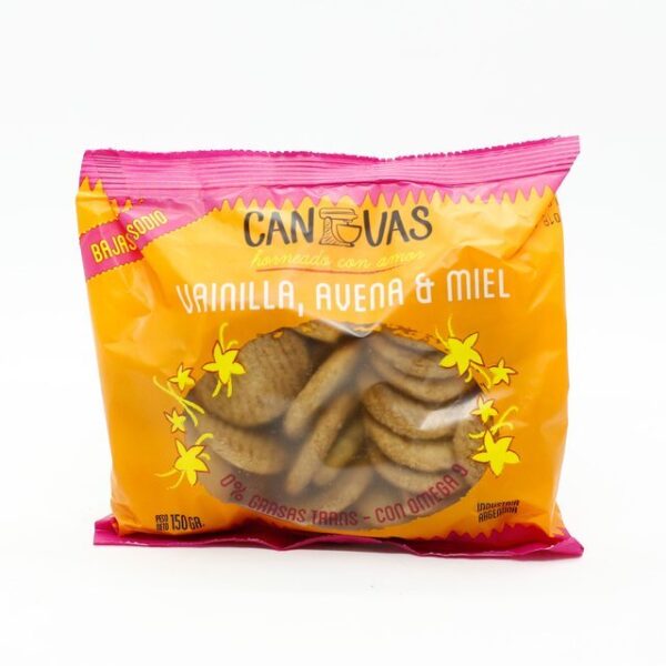 CANVAS GALLETITAS VEGANAS VAINILLA/AVENA Y MIEL