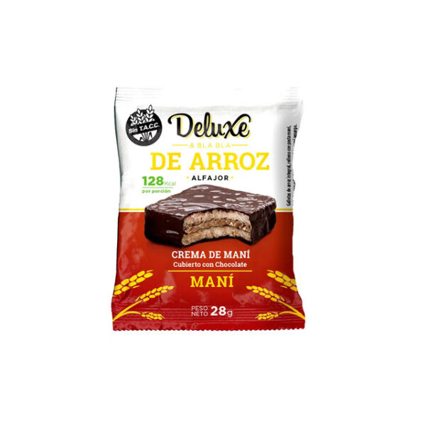 DELUXE ALFAJOR ARROZ MARROC BAÑADO