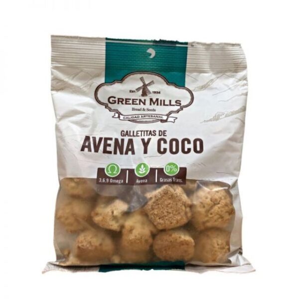 GREEN MILLS GALLETITAS AVENA Y COCO