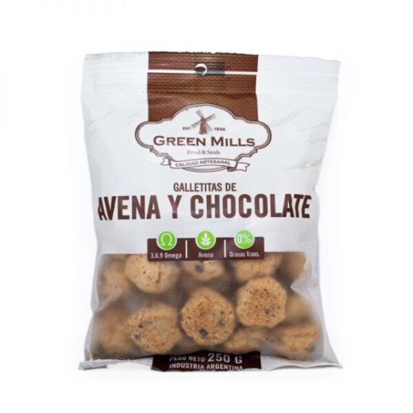 GREEN MILLS GALLETITAS AVENA Y CHOCOLATE