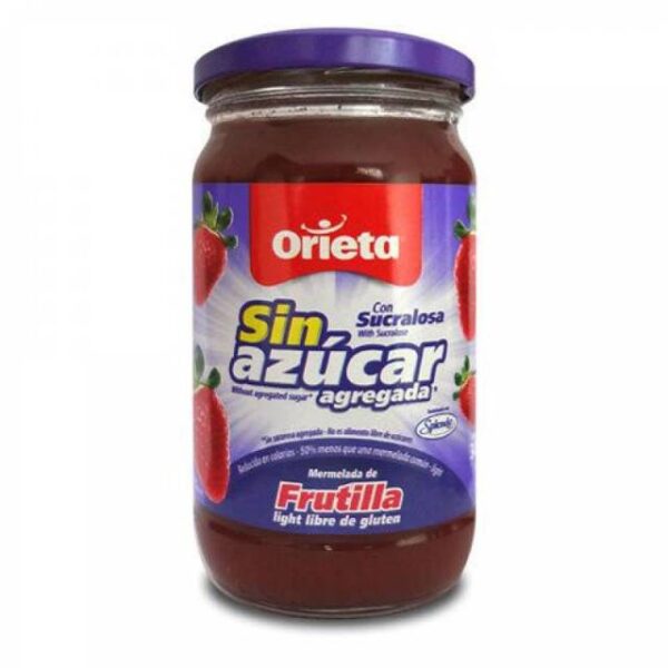 ORIETA MERMELADA SIN AZUCAR 400GR FRUTILLA