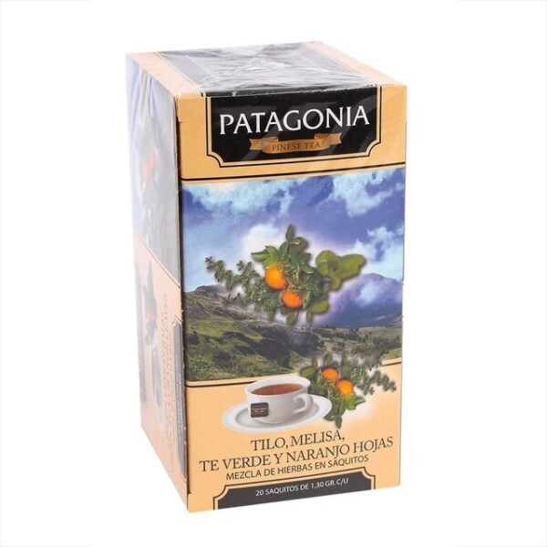 PATAGONIA TILO, TE VERDE, MELISA Y NARANJO HOJAS
