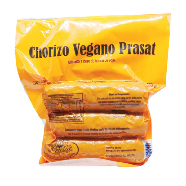 PRASAT CHORIZO VEGANO DE SOJA