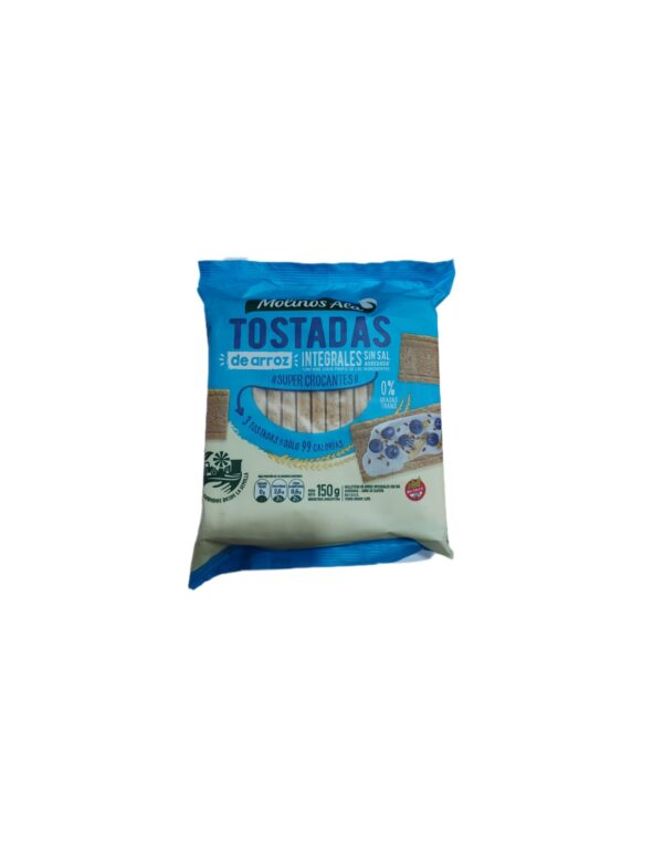 TOSTADAS DE ARROZ MOLINOS ALA INTEGRALES SIN SAL