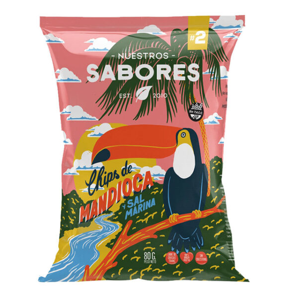 NUESTROS SABORES CHIPS DE MANDIOCA 80GR