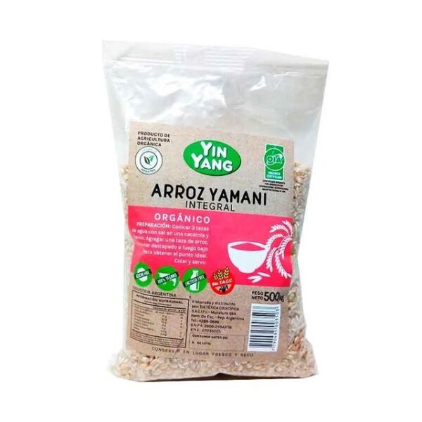 YING YANG ARROZ YAMANI ORGANICO 500GR