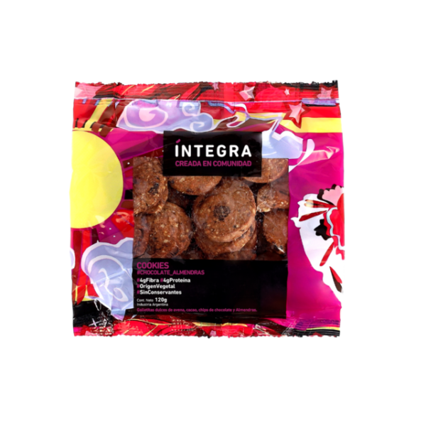 INTEGRA COOKIES CHOCOLATE Y ALMENDRA 120GR